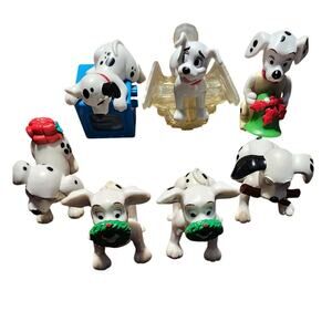 Vintage Disney 101 Dalmatians McDonald's Happy Meal Christmas Toys Lot of 9
